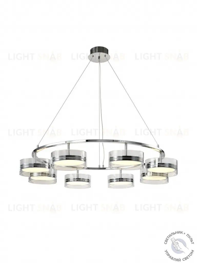 Люстра  подвесная ZORTES DONUT ZRS.1802.08, Мощность - 96Вт, Тип лампы: LED, В -1650мм / Ш - ø1050мм ZRS.1802.08