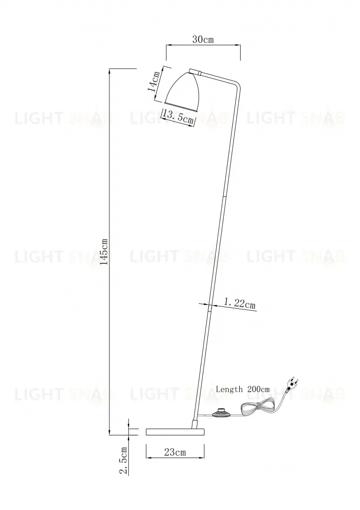 Торшер Moderli V11001-F Otto УТ000038650