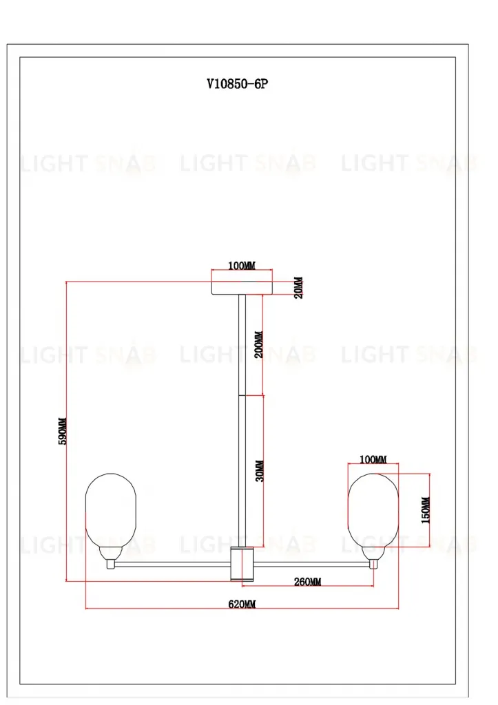 Люстра подвесная Moderli V10850-6P Gracy УТ000037939