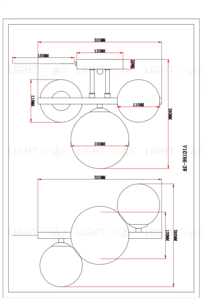 Бра Moderli V10786-3W Renny УТ000037875