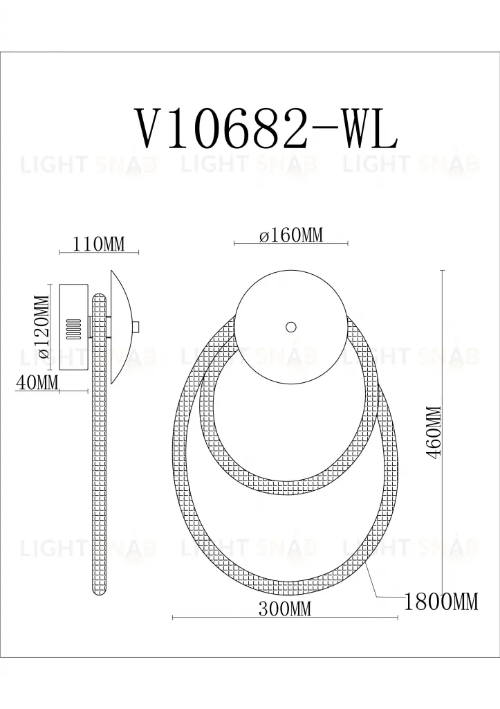 Светильник настенный светодиодный Moderli V10682-WL True УТ000037645