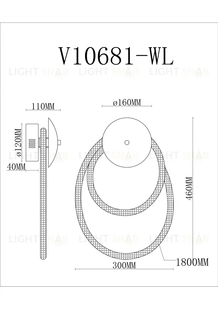 Светильник настенный светодиодный Moderli V10681-WL True УТ000037644