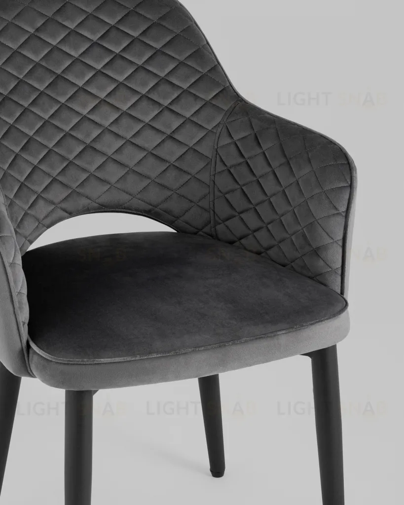 Стул Венера диамант велюр серый 2 шт УТ000038675