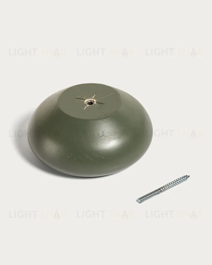 Nadue Набор из 3 настенных крючков из массива бука с зеленой отделкой 148227