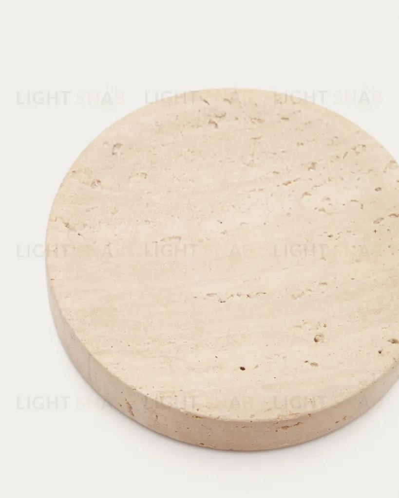 Macre Мыльница из бежевого травертина 178146