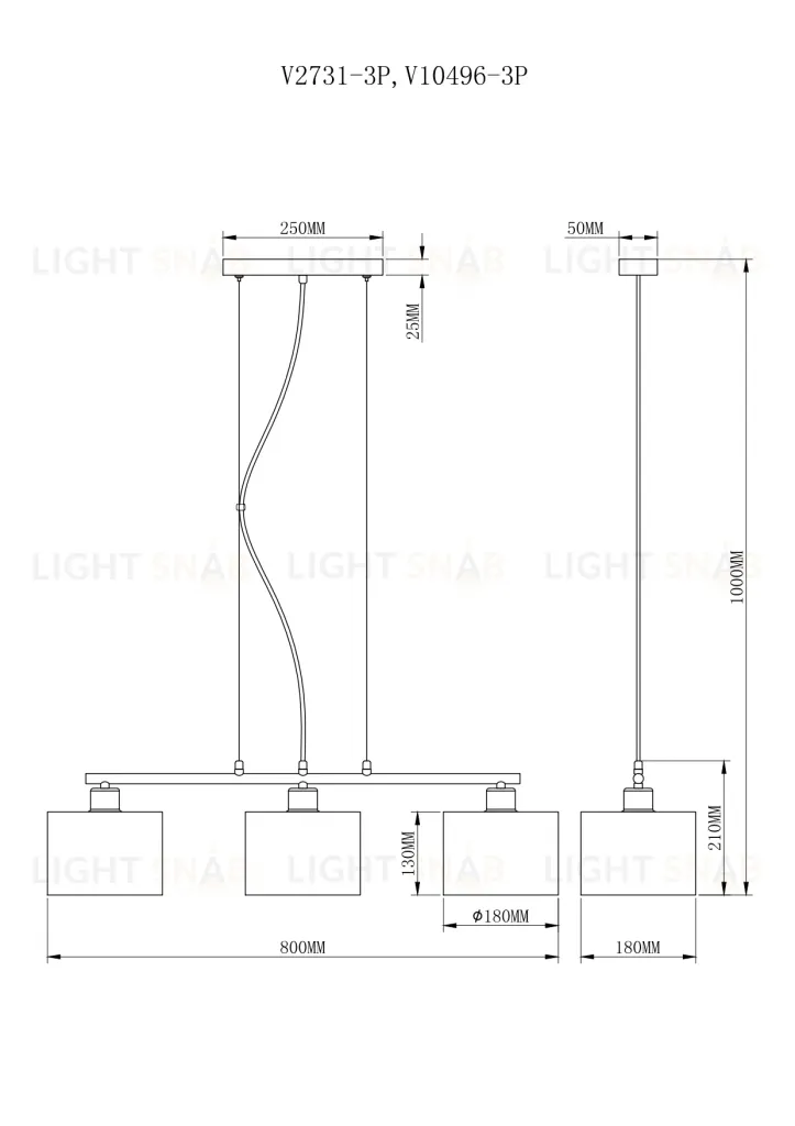 Люстра подвесная Moderli V10496-3P Room УТ000035397