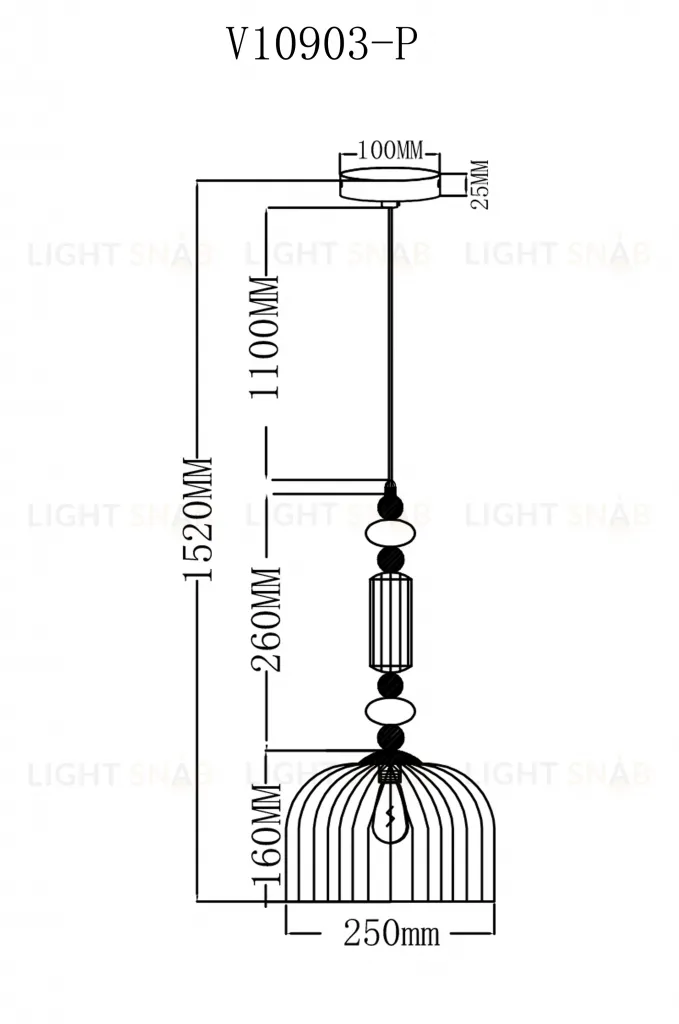 Светильник подвесной Moderli V10903-P Charm УТ000038235