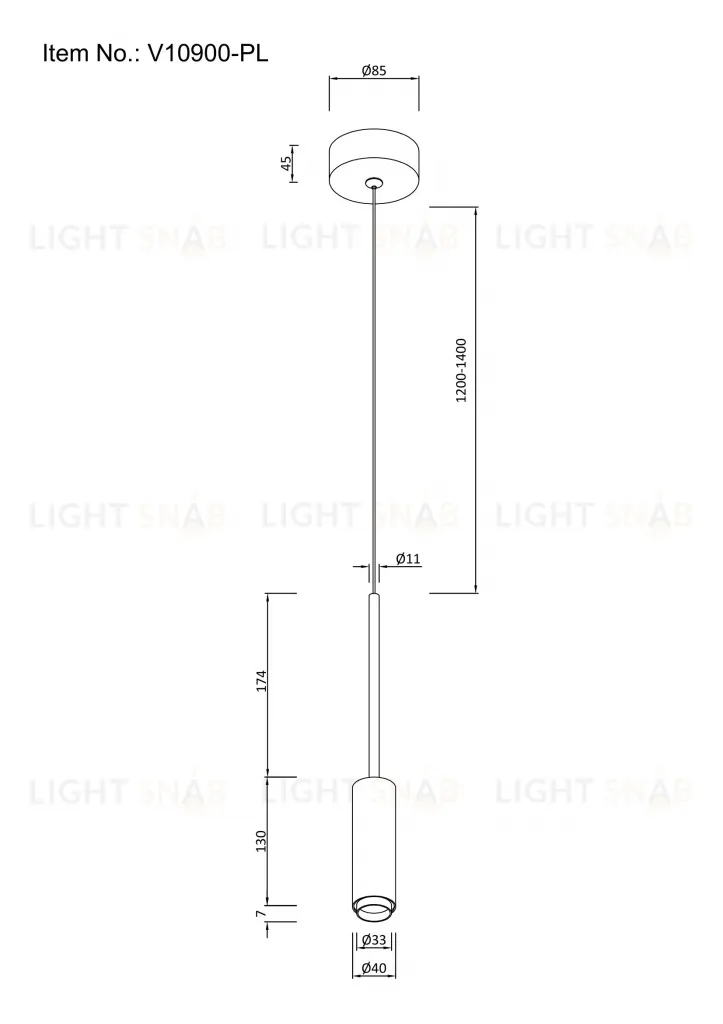 Светильник подвесной светодиодный Moderli V10900-PL Rin УТ000038007