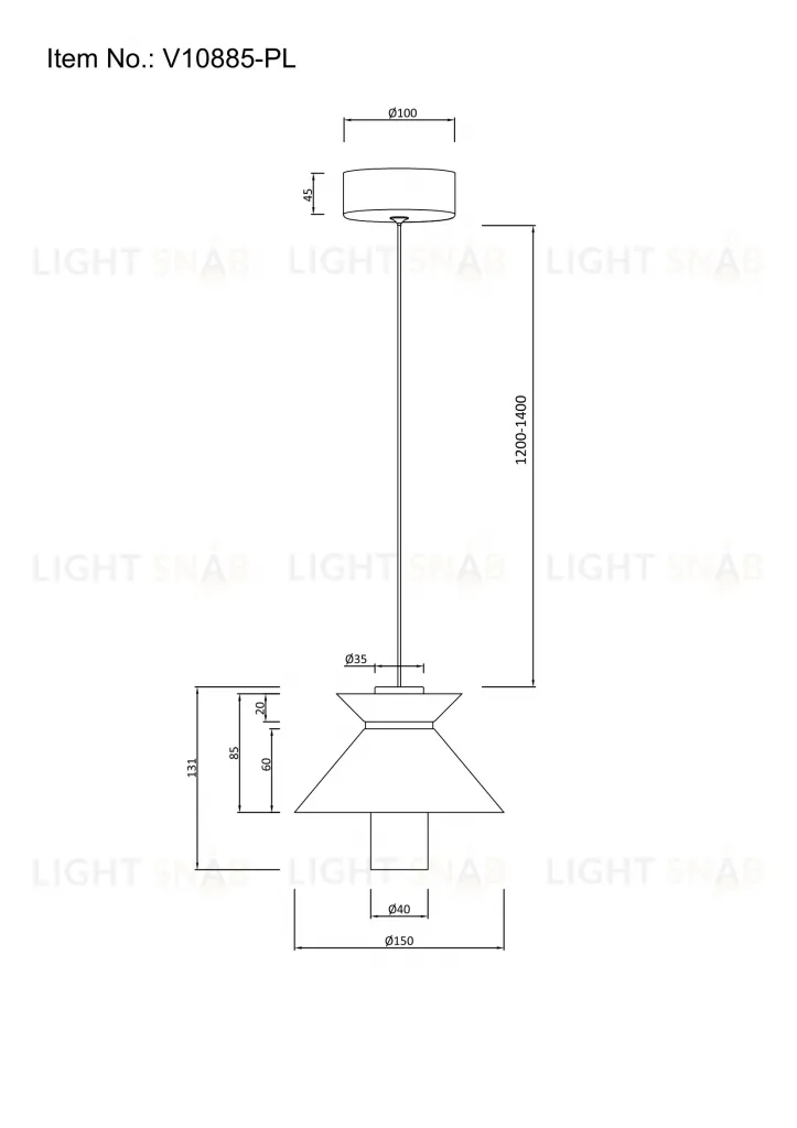 Светильник подвесной светодиодный Moderli V10885-PL Ori УТ000037992