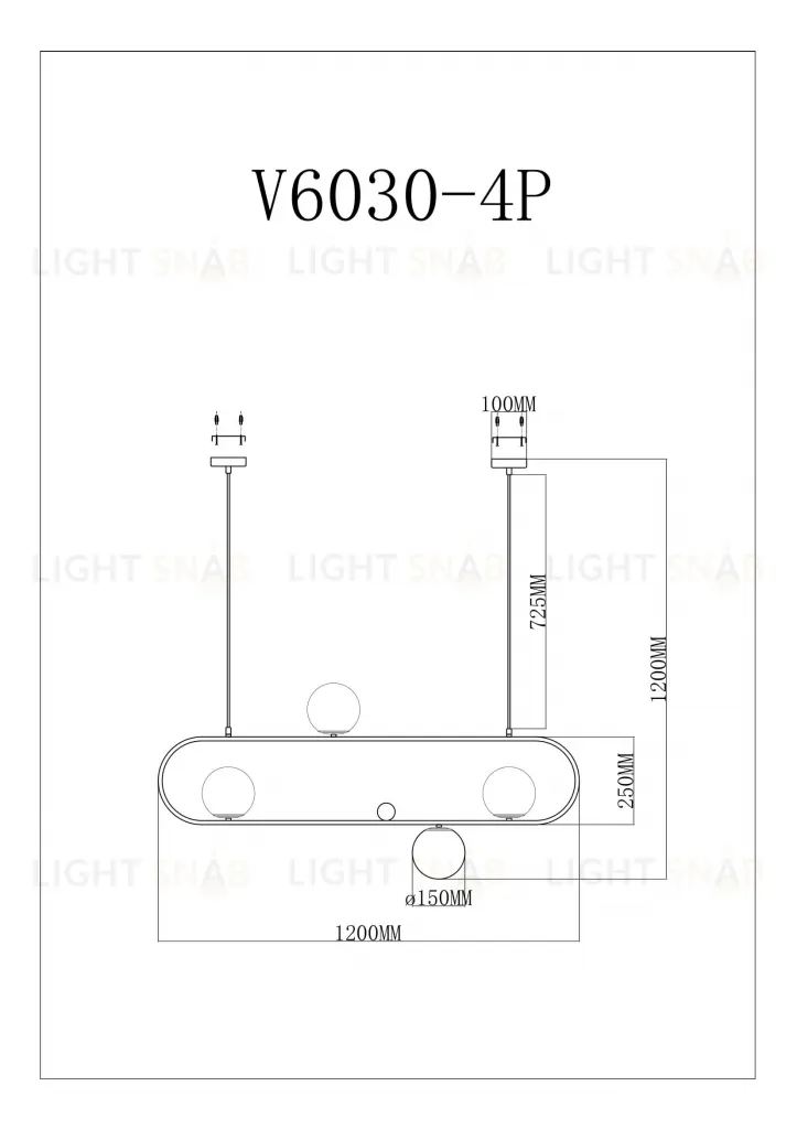 Подвесной светильник Moderli V6030-4P Krona УТ000026088