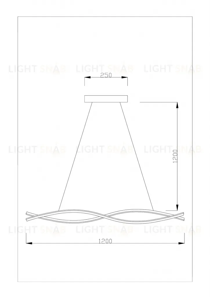 Светодиодная подвесная люстра Moderli V2311-PL Losso LED*48W УТ000017266