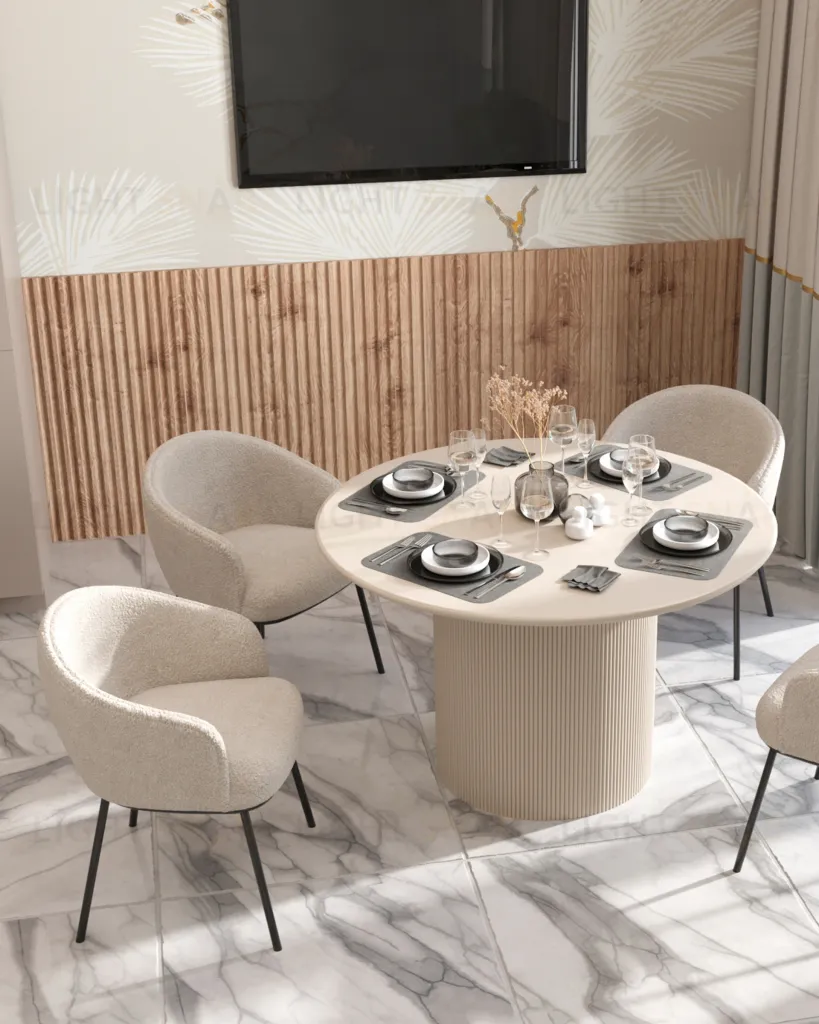 Стол обеденный Ballet 120*75 молочный УТ000038101