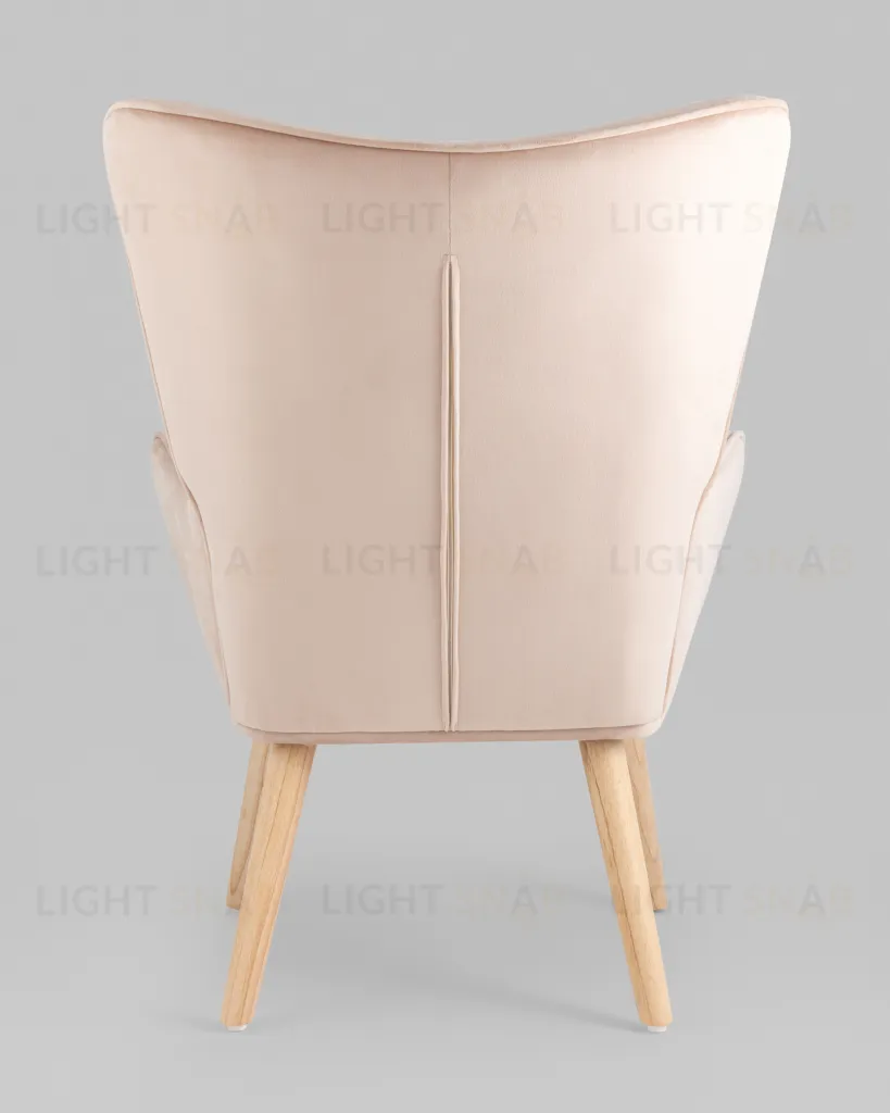 Кресло Хью велюр бежевый УТ000037082