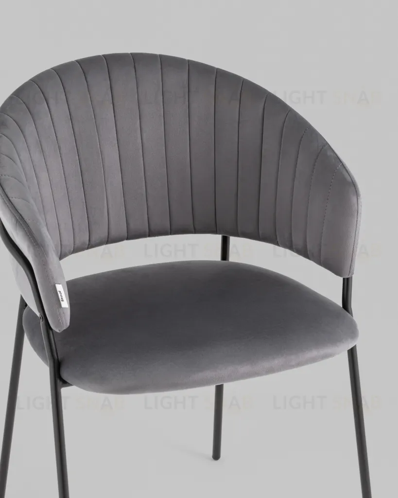 Стул Бруно велюр серый УТ000037667