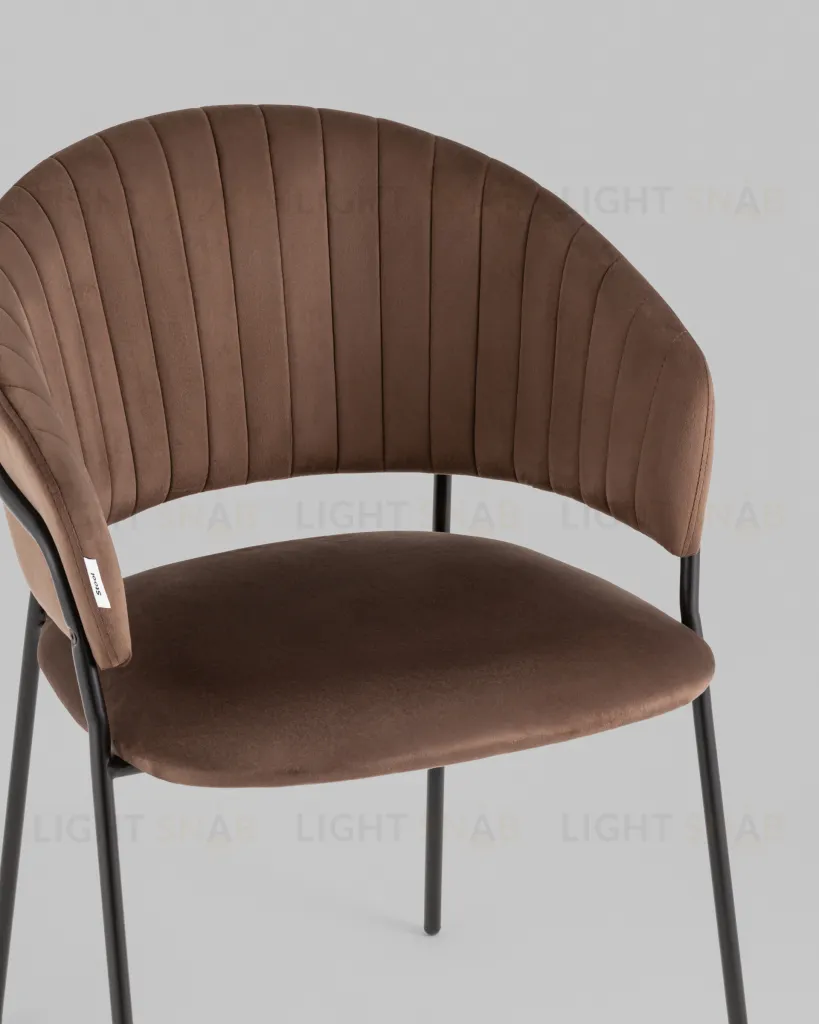 Стул Бруно велюр коричневый УТ000037663