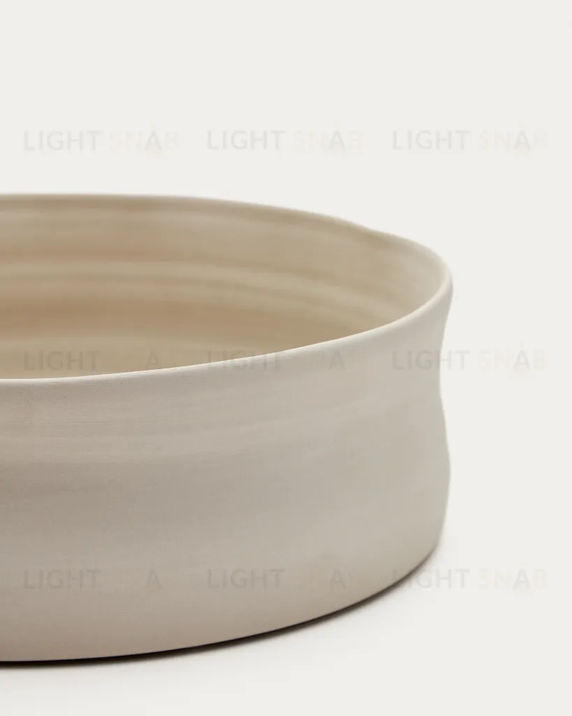 Macae Средний поднос из белой керамики Ø 24 см 178116