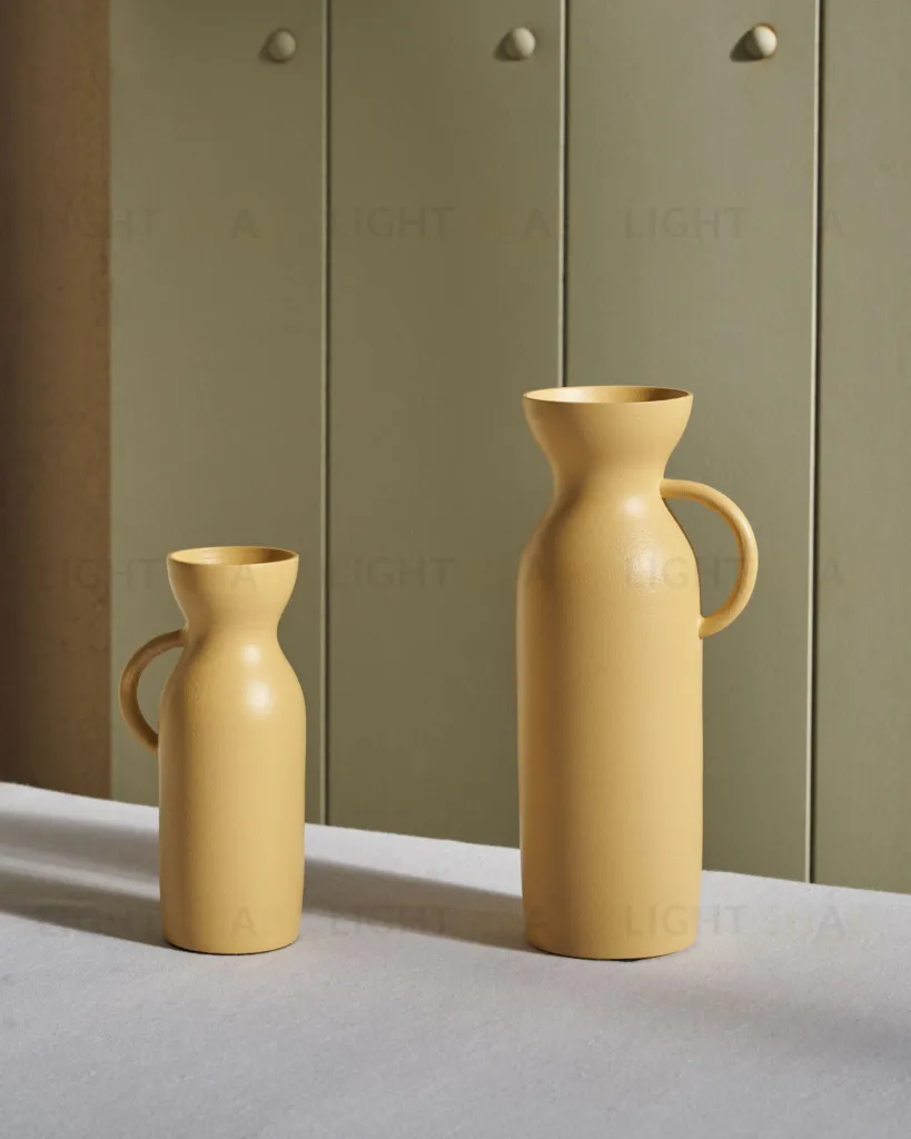 Pelras Ваза из горчичного алюминия 25 cm 160300