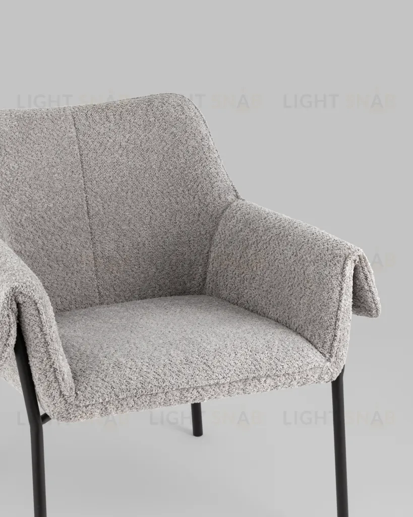 Кресло лаунж Бесс альпака серый УТ000037051
