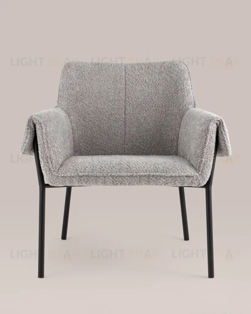 Кресло лаунж Бесс альпака серый УТ000037051