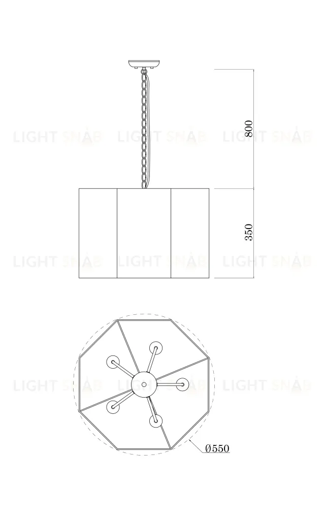 Светильник подвесной Moderli V1220-5P Rizar 5*E27*60W УТ000017024