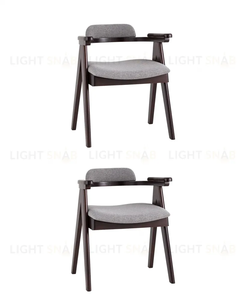 Стул обеденный OLAV серый 2 шт. УТ000036438