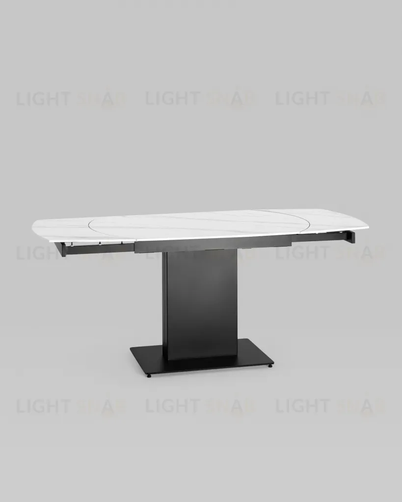 Стол обеденный Хлоя раскладной 120-180*90 керамика светлая УТ000034950