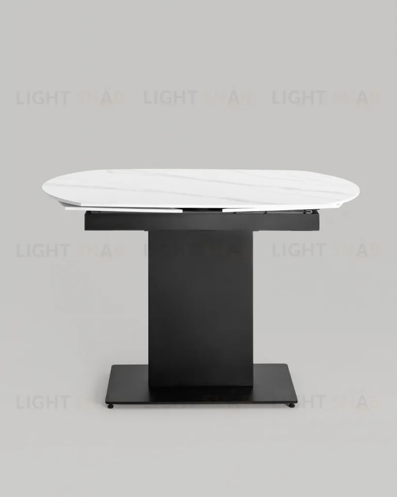 Стол обеденный Хлоя раскладной 120-180*90 керамика светлая УТ000034950