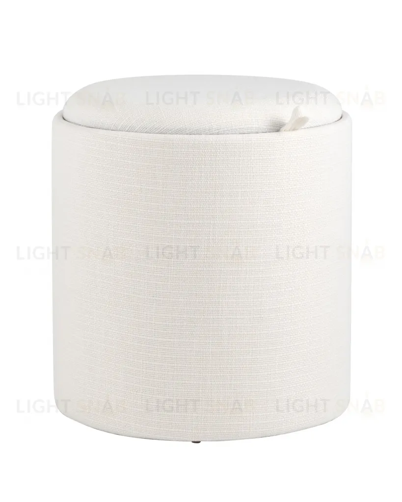 Пуф-столик с ящиком Хюгге S рогожка белый УТ000035340