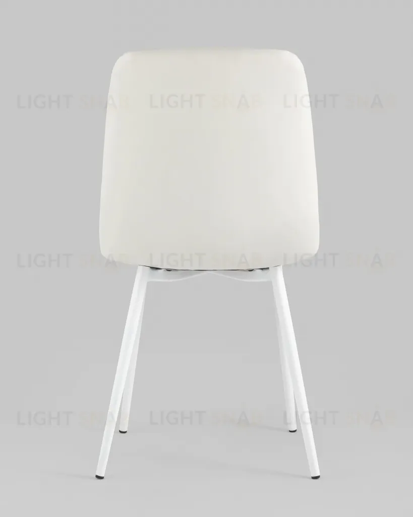 Стул Oliver экокожа белый белые ножки УТ000034850