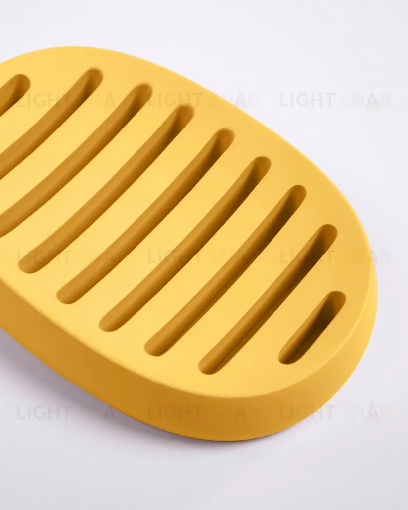 Chia Мыльница из искусственного камня горчичная 109607