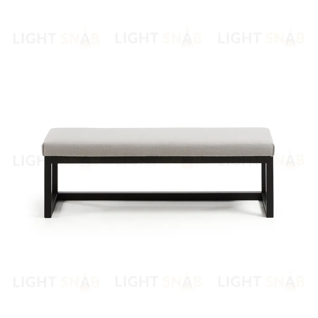 Банкетка Yola серая 128 см 067647