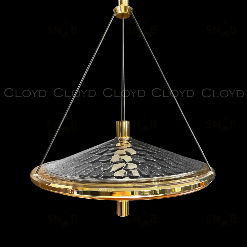  Подвесной светильник Cloyd FANTOM P1 / Ø32 см- прозрачн. - золото (арт.11250)  11250