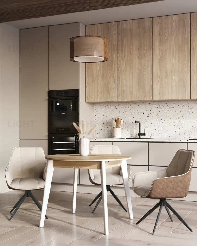 Стул обеденный Alba бежевый спинка экокожа УТ000037120