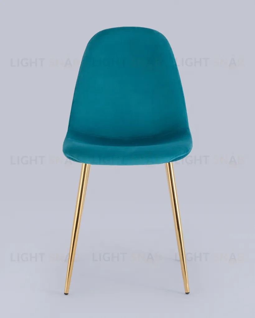 Стул Валенсия SN велюр аквамарин золотые ножки УТ000036465