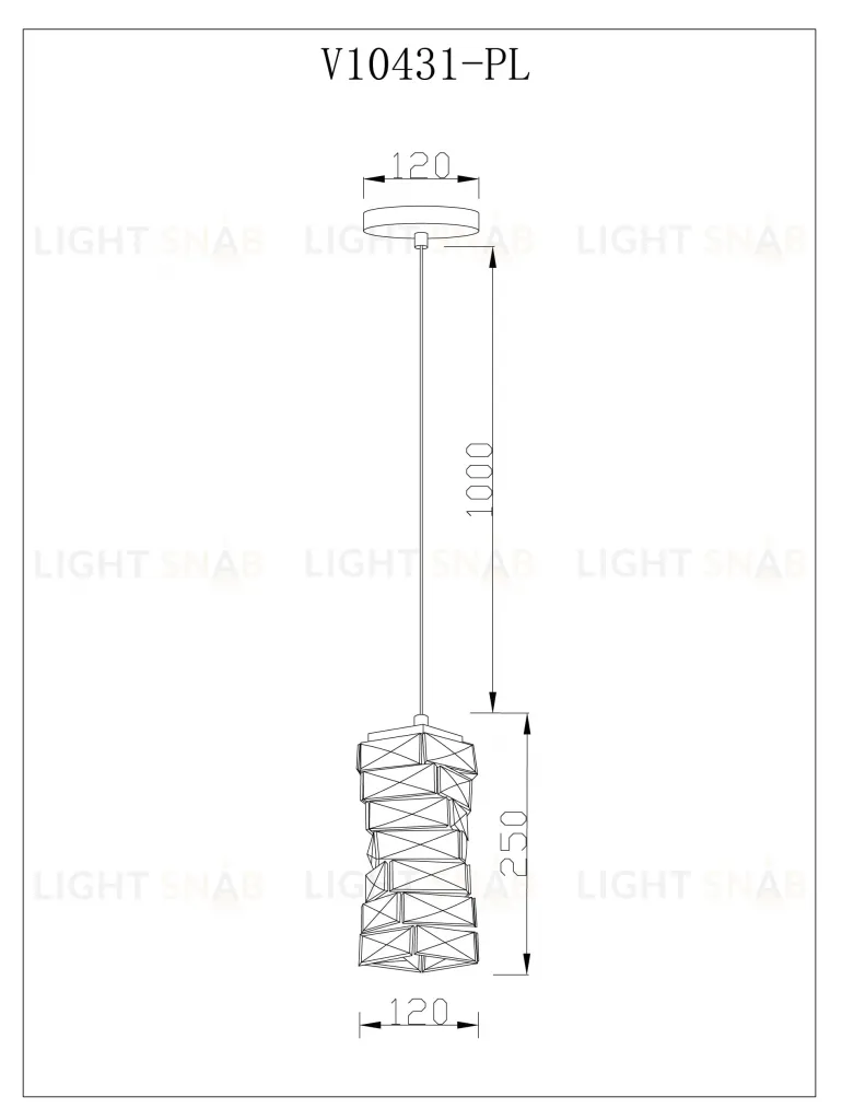 Светильник подвесной светодиодный Moderli V10431-PL Lazio УТ000035512