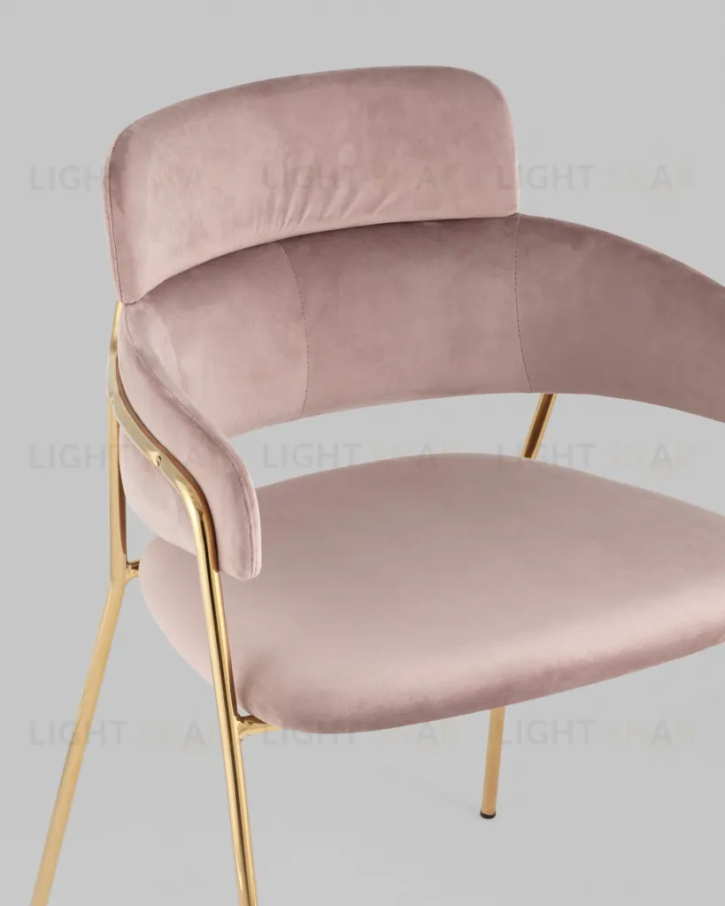 Стул Полин велюр розовый УТ000035751