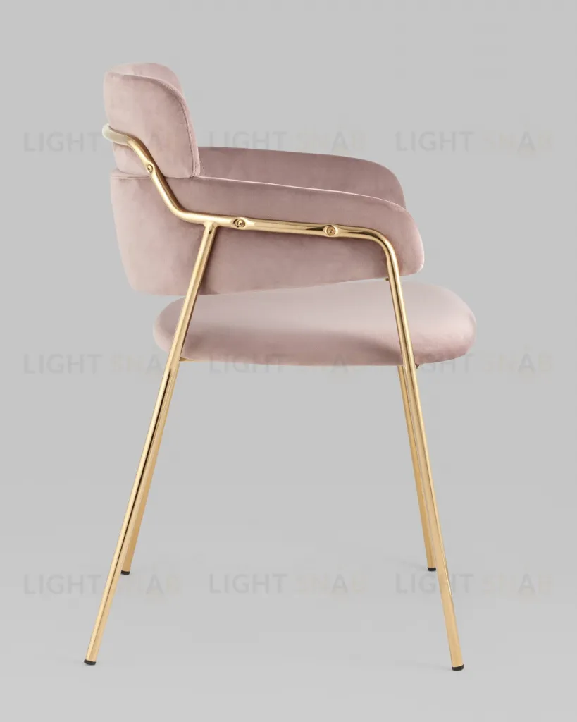 Стул Полин велюр розовый УТ000035751