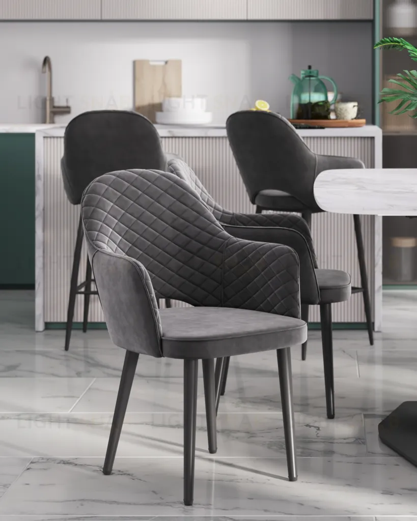 Стул Венера диамант велюр серый УТ000031305