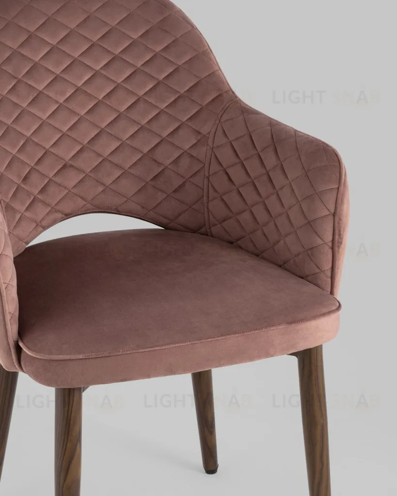 Стул Венера диамант велюр пыльно-розовый УТ000031306
