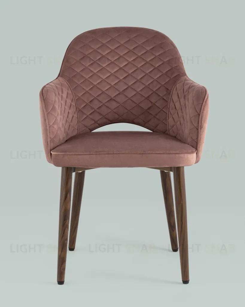 Стул Венера диамант велюр пыльно-розовый УТ000031306