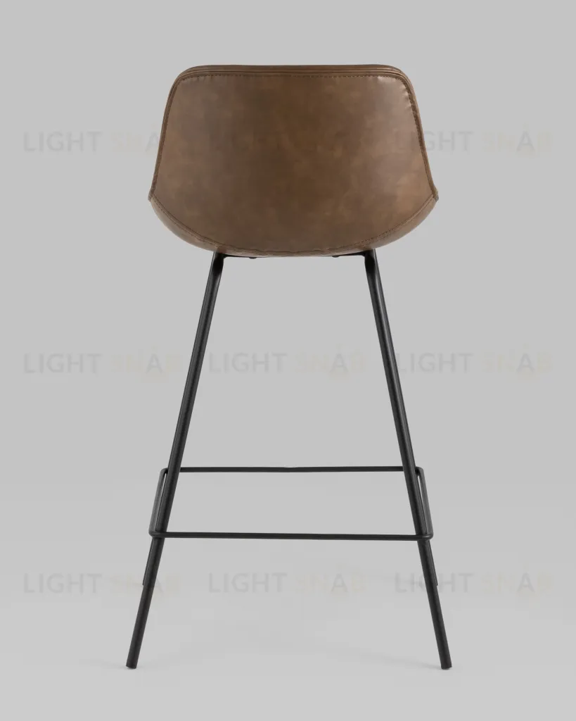 Стул полубарный TEXAS экокожа коричневый УТ000031346