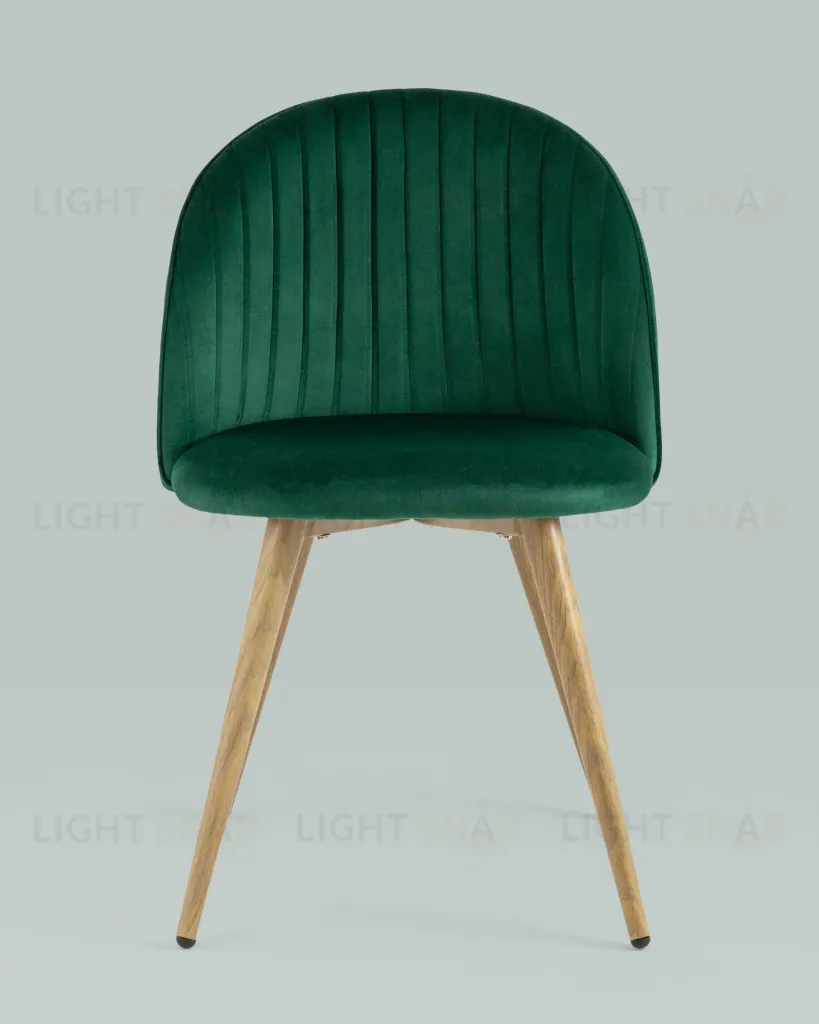 Стул Лион Страйпс велюр зеленый УТ000027964