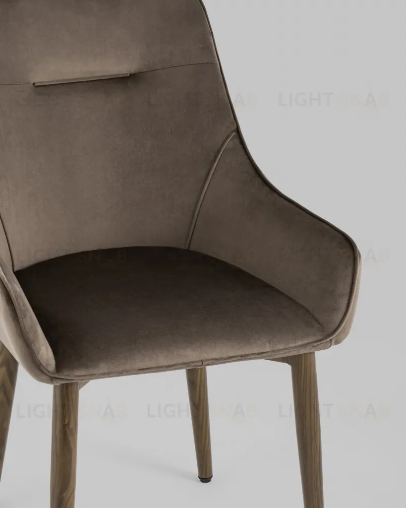 Стул Диана велюр коричневый УТ000031289