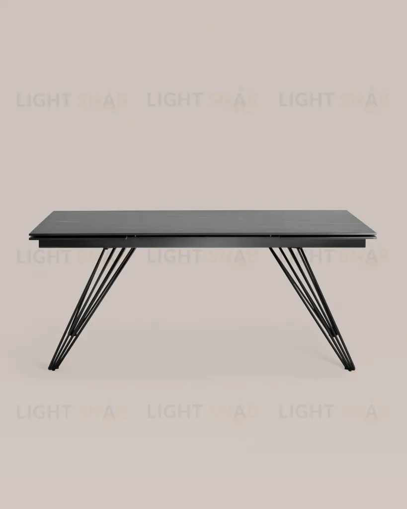 Стол обеденный Пандора раскладной 180-280*90 керамика темная УТ000034892