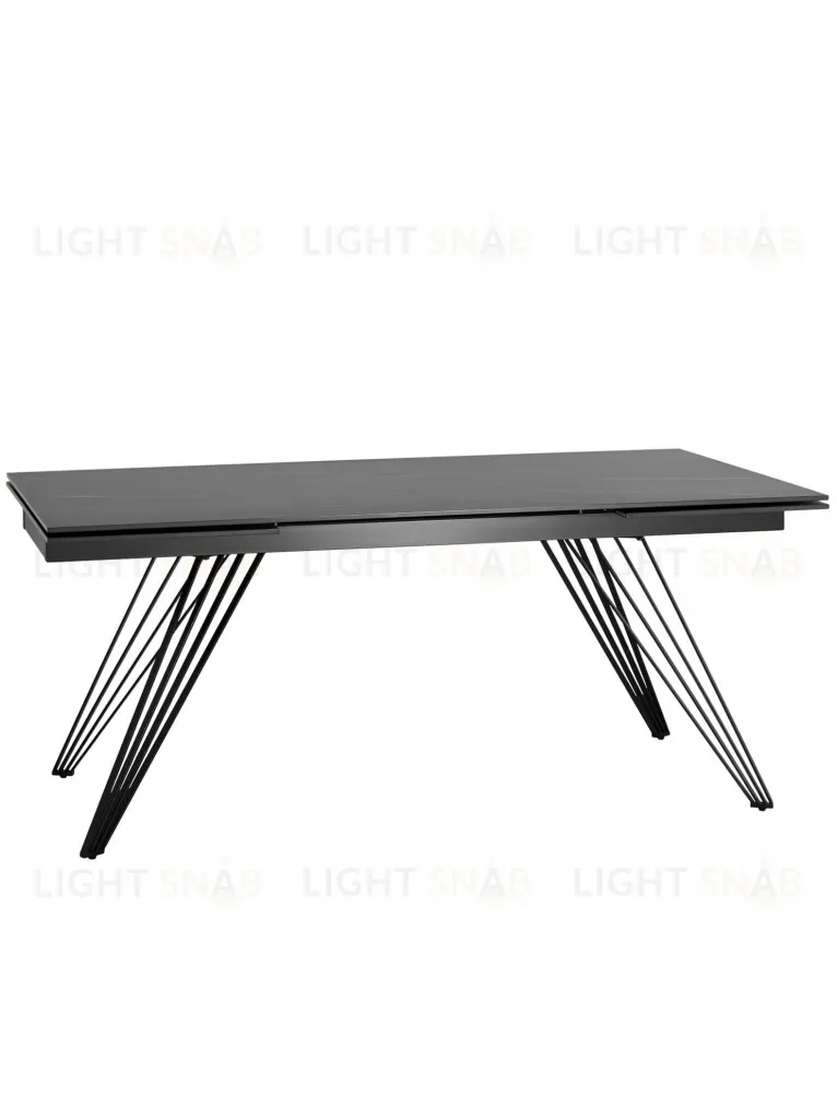 Стол обеденный Пандора раскладной 180-280*90 керамика темная УТ000034892