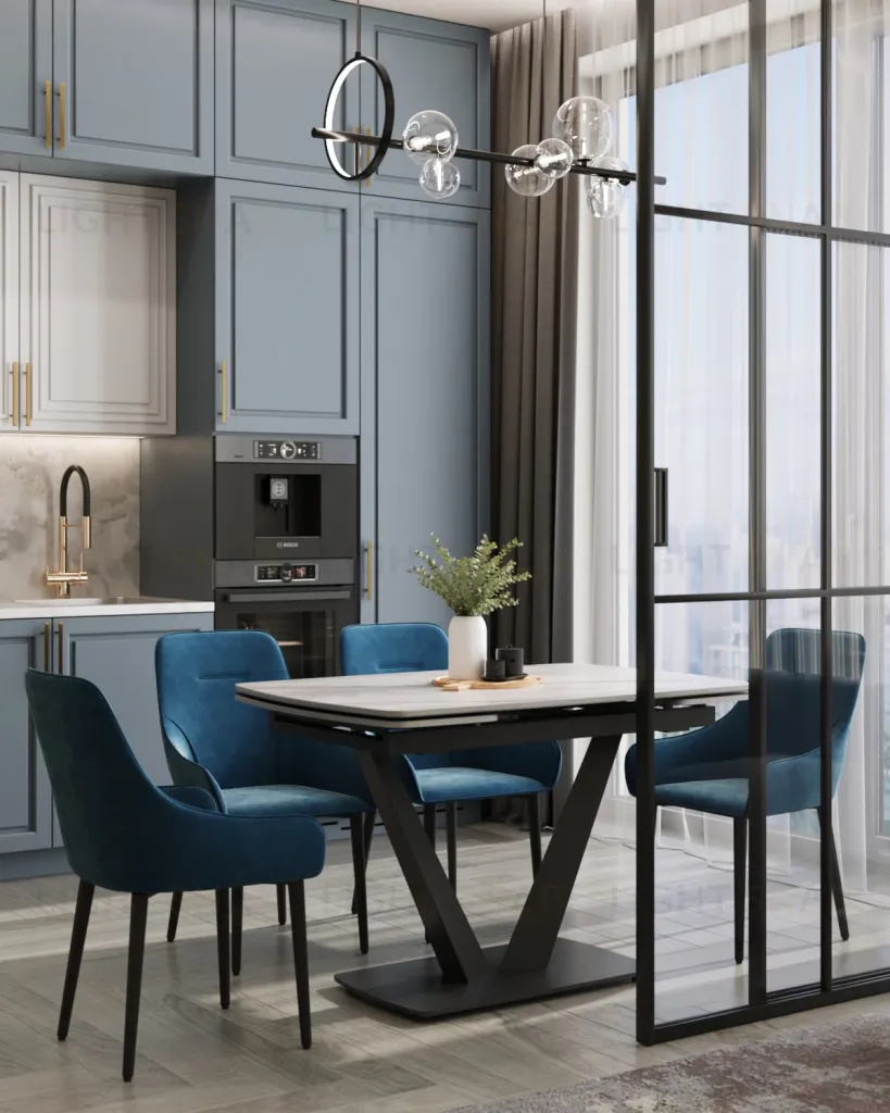 Стол обеденный Клео раскладной 120-180*80 керамика светлая УТ000034952