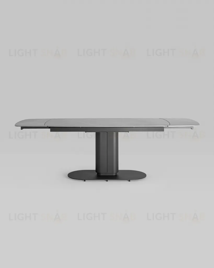 Стол обеденный Глория раскладной 170-250*90 керамика серая УТ000034949