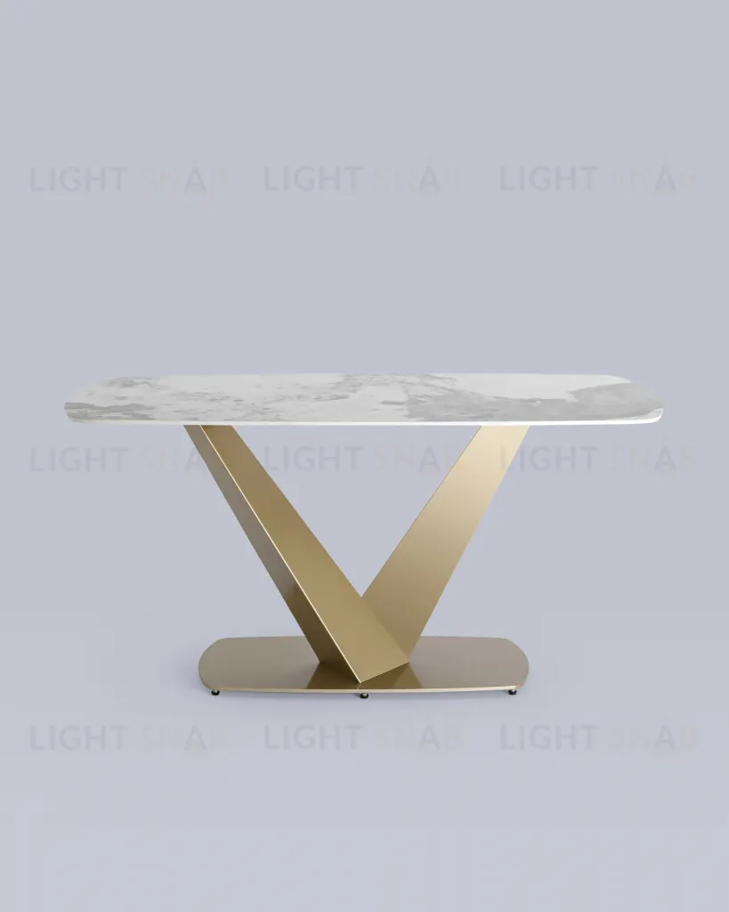 Стол обеденный Аврора 160*90 керамика светлая УТ000034889