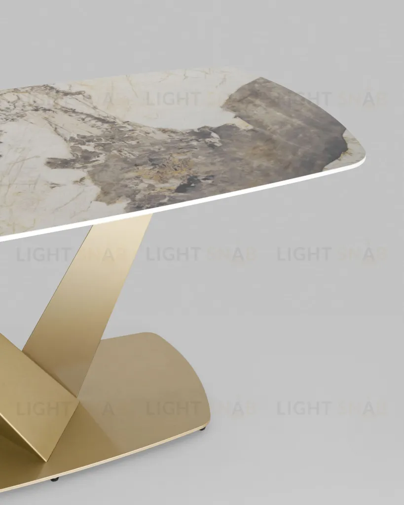 Стол обеденный Аврора 160*90 керамика светлая УТ000034889