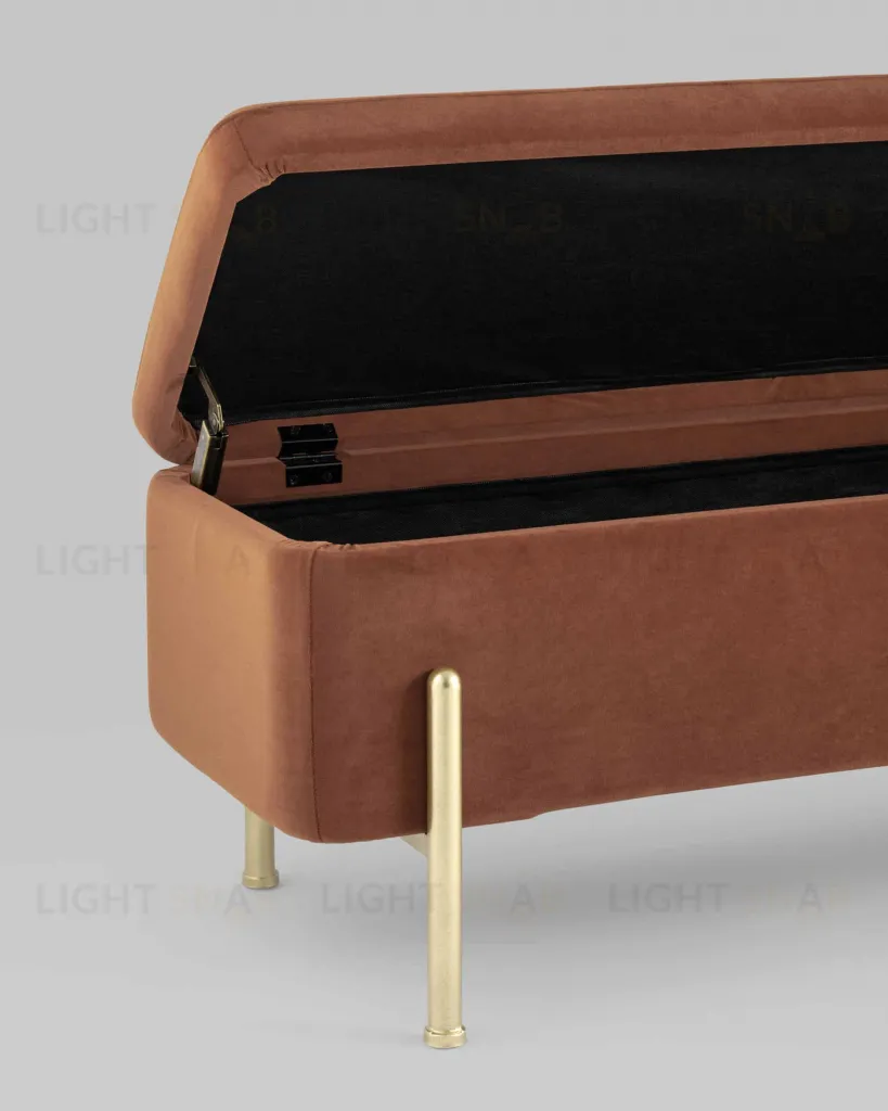 Банкетка Болейн с ящиком велюр терракотовый УТ000025571